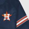 Mlb STARTER | Houston Astros Varsity Satin Full-Snap-Jacke Astrosmarine