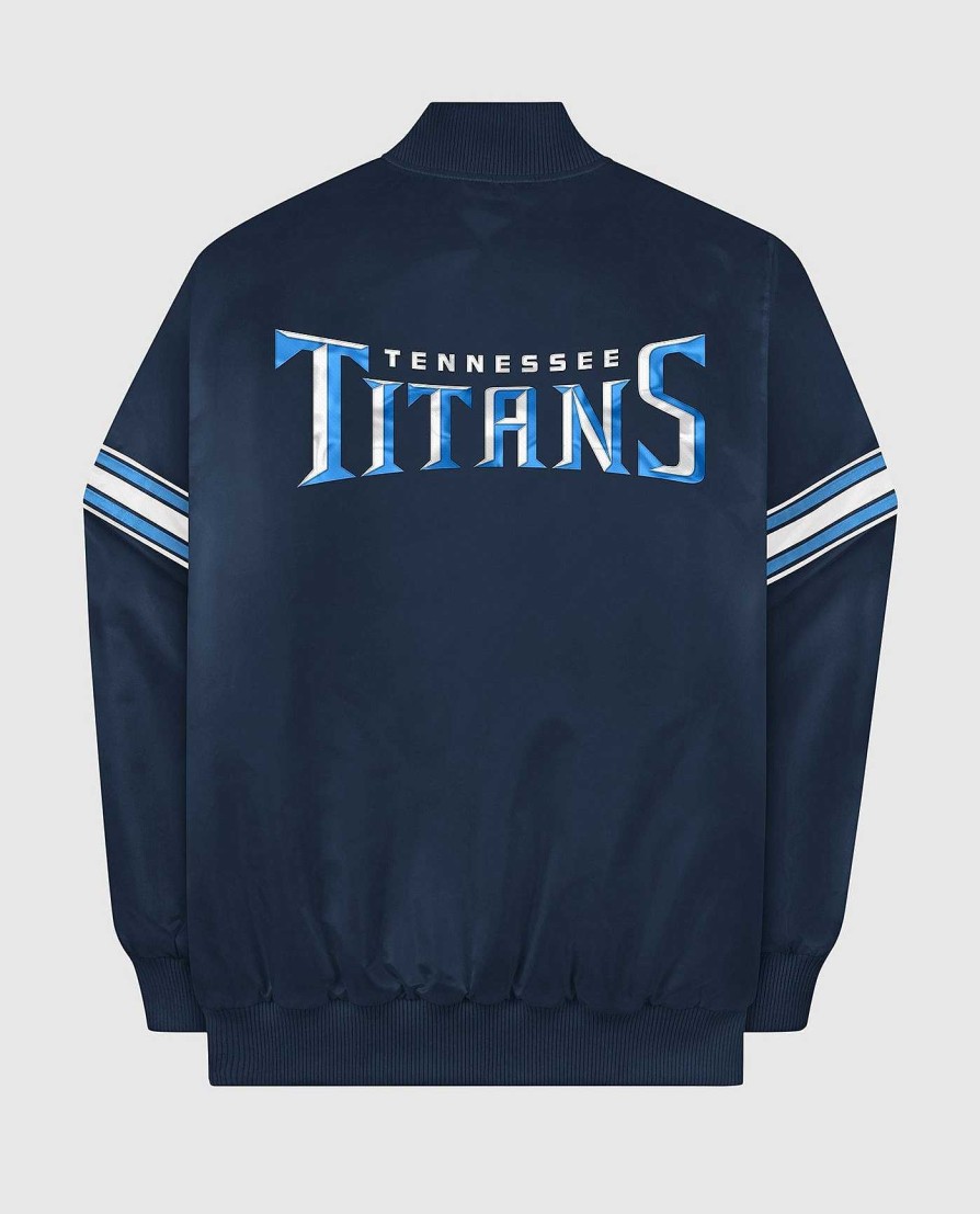 Nfl STARTER | Tennessee Titans Varsity Satin Full-Snap-Jacke Titansnavy