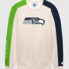 Nfl STARTER | Seattle Seahawks Team Crew Langarmshirt Creme