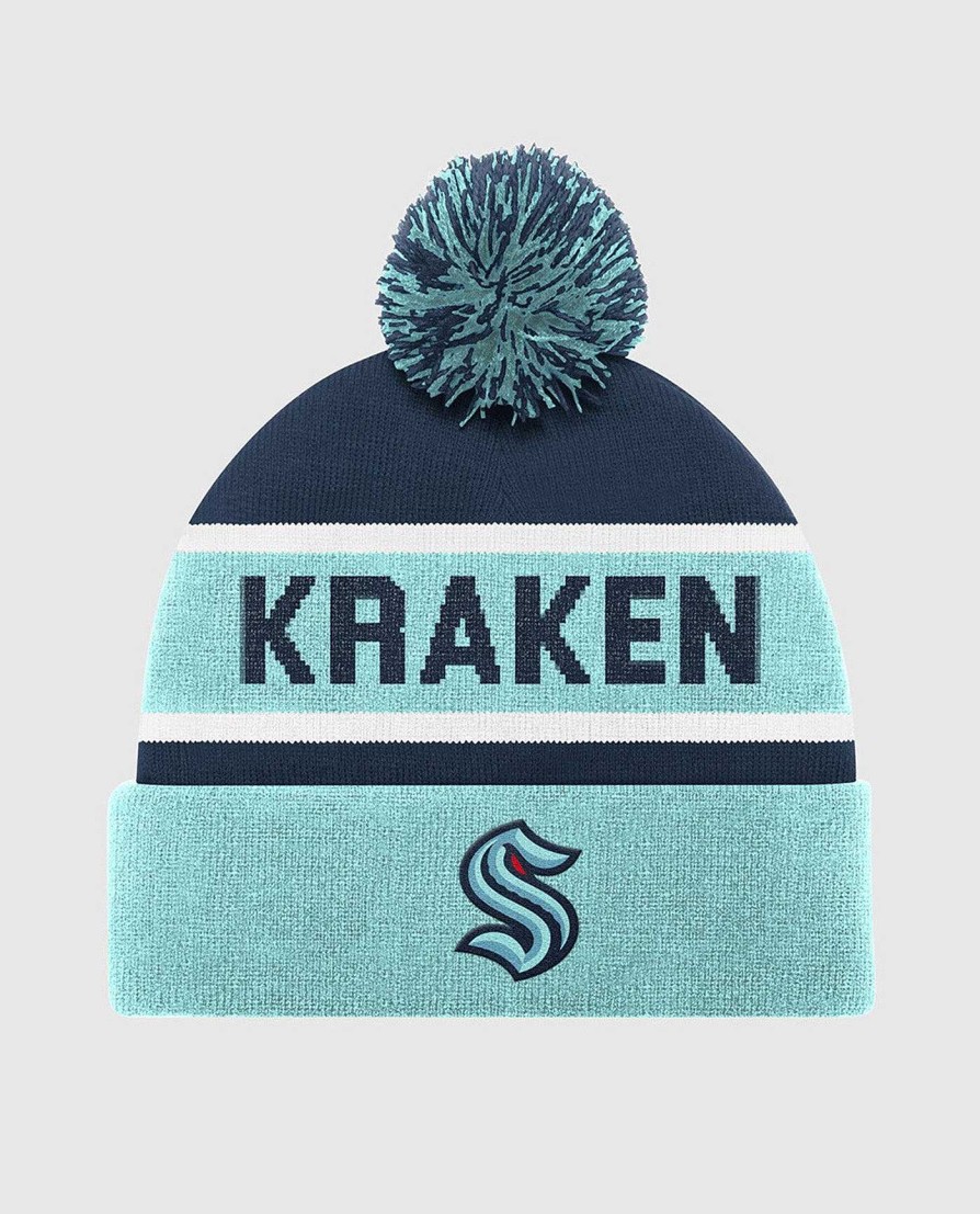 Nhl STARTER | Seattle Kraken Pom Beanie Krakenblau