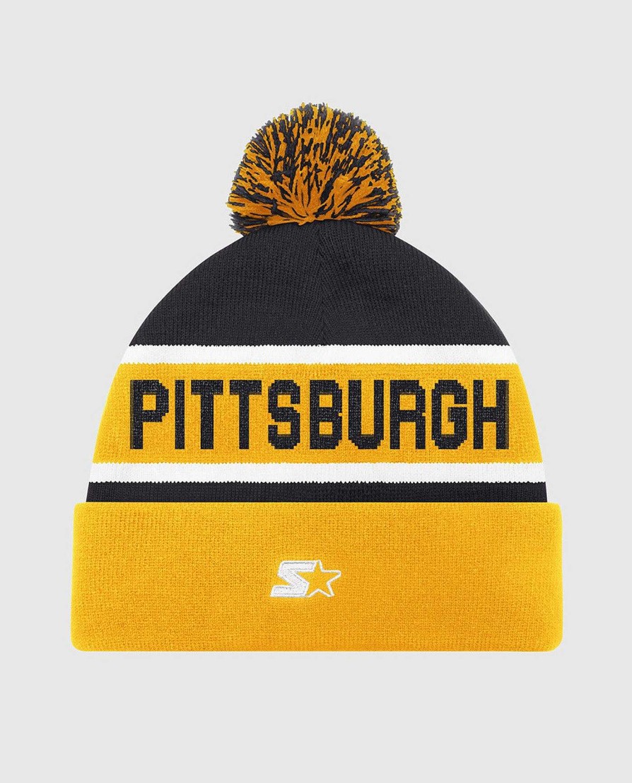 Nhl STARTER | Pittsburgh Penguins Pom Beanie Pinguinegelb