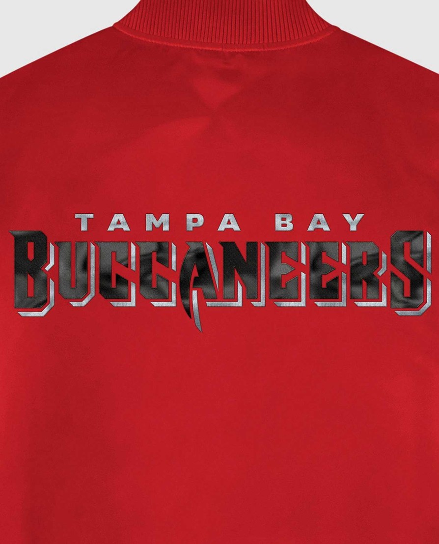 Nfl STARTER | Tampa Bay Buccaneers Varsity Satin Full-Snap-Jacke Buccaneersred