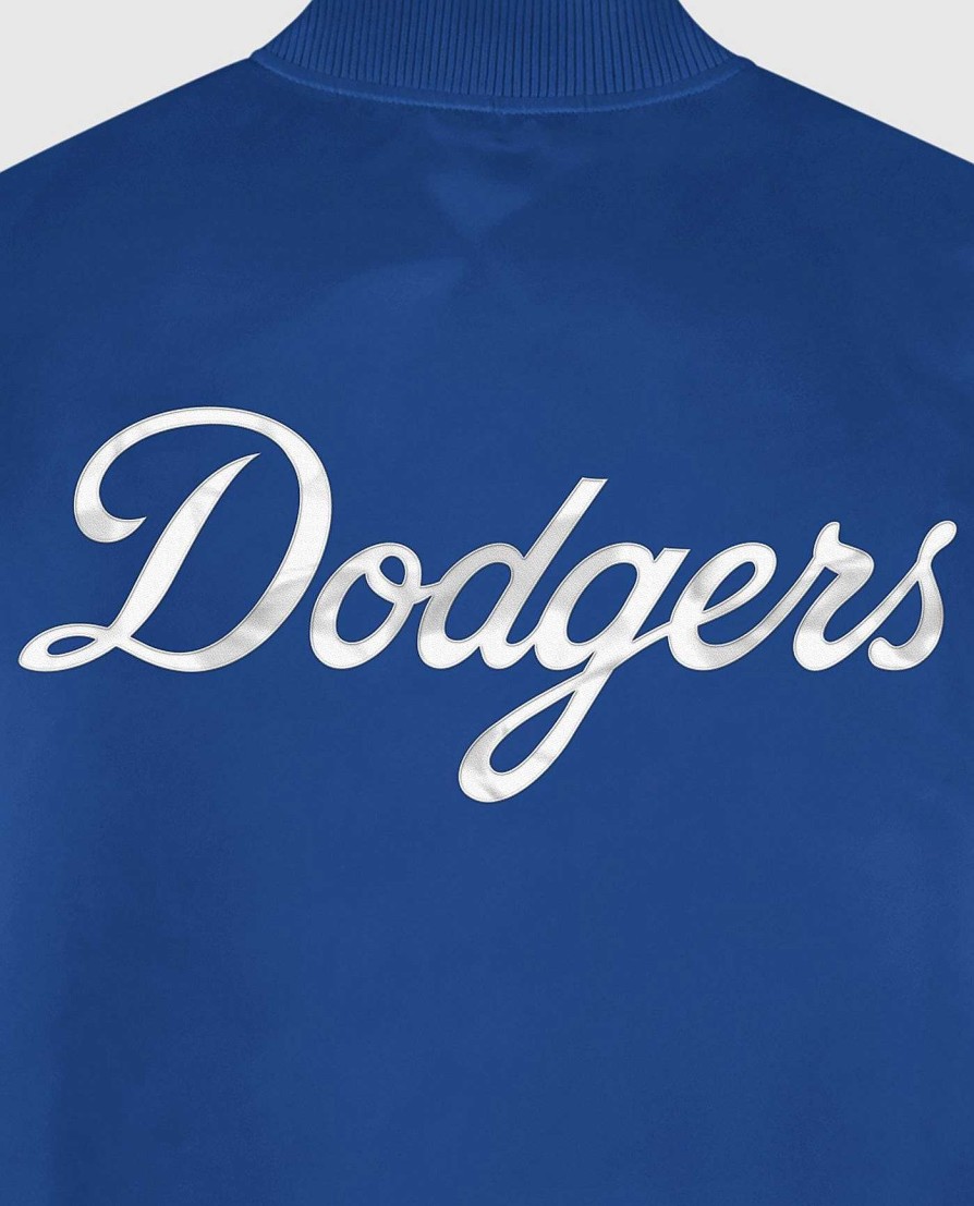 Mlb STARTER | Los Angeles Dodgers Varsity Satin Full-Snap-Jacke Dodgersblau