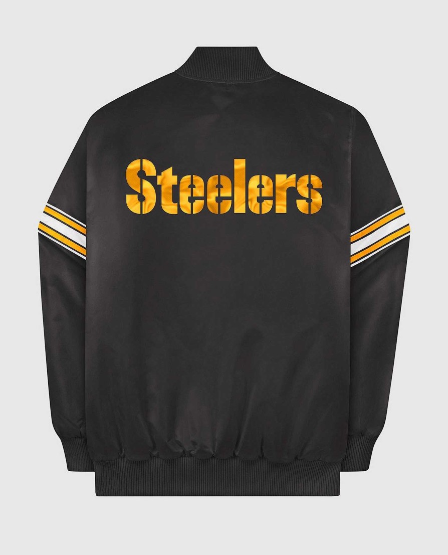 Nfl STARTER | Pittsburgh Steelers Varsity Satin Full-Snap-Jacke Steelersblack