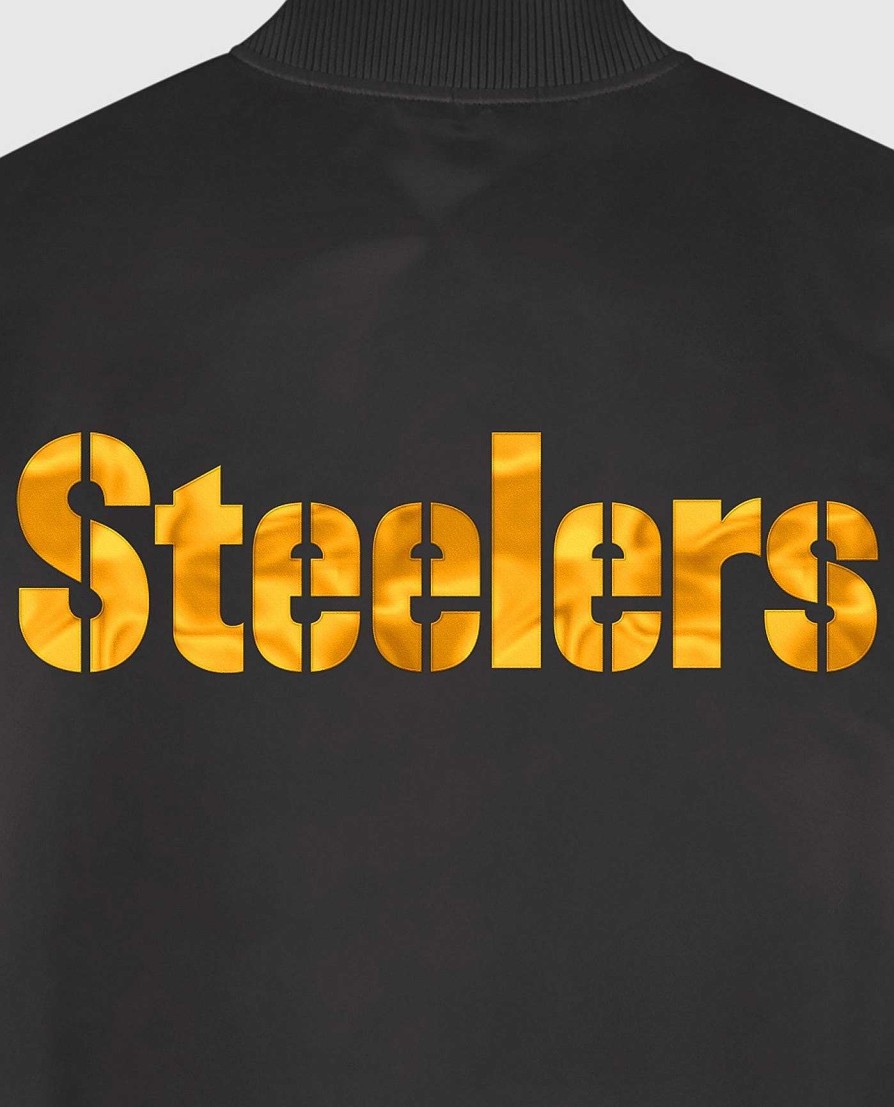 Nfl STARTER | Pittsburgh Steelers Varsity Satin Full-Snap-Jacke Steelersblack