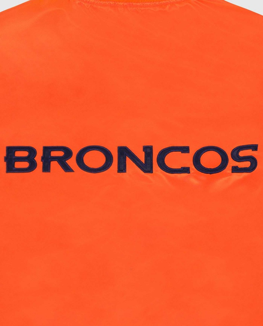 Nfl STARTER | Denver Broncos Varsity Satin Full-Snap-Jacke Broncosorange