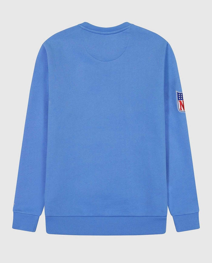 Nfl STARTER | Houston Oilers Sweatshirt Mit Rundhalsausschnitt Und Reisverschlusstaschen Oilershellblau