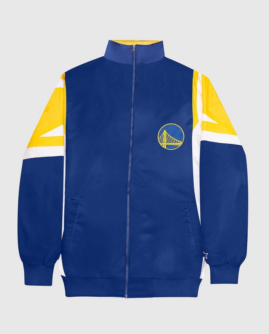 Nba STARTER | Nylon-Jacke Mit Durchgehendem Reisverschluss Der Golden State Warriors Kriegerblau