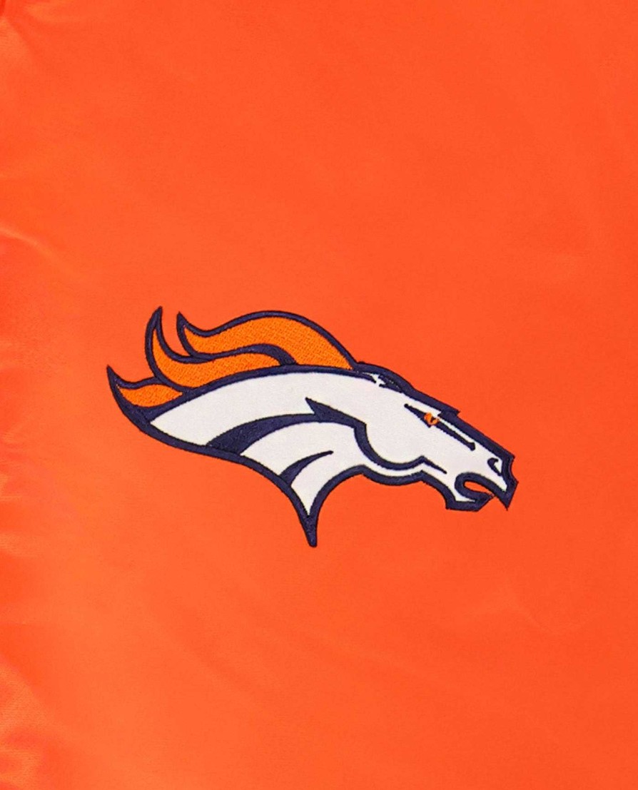 Nfl STARTER | Denver Broncos Varsity Satin Full-Snap-Jacke Broncosorange