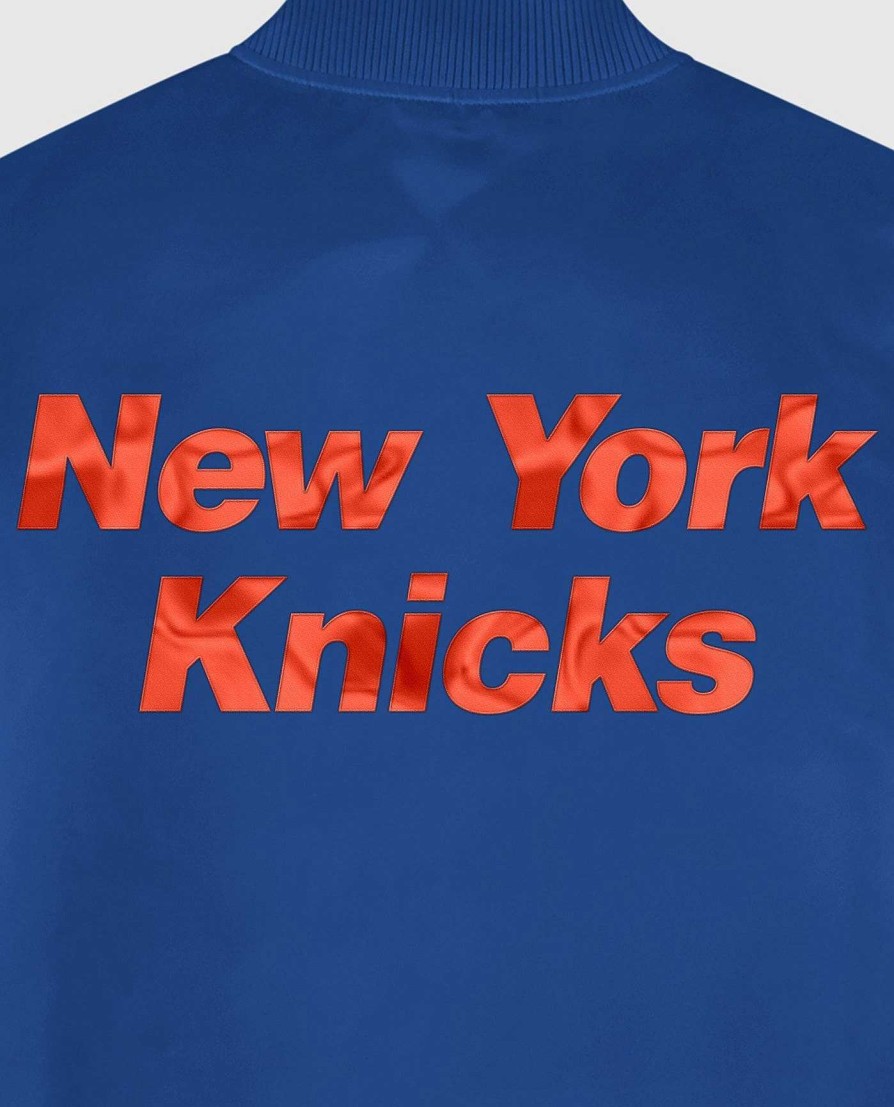 Nba STARTER | New York Knicks Varsity Satin Full-Snap-Jacke Knicksblue