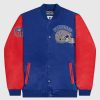 Nfl STARTER | New England Patriots Varsity Satin Full-Snap-Jacke Patriotsblau