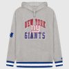 Nfl STARTER | Strick-Hoodie-Sweatshirt Der New York Giants Heidegrau