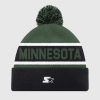 Nhl STARTER | Minnesota Wild Pom Beanie Schwarz