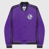 Nba STARTER | Sacramento Kings Varsity Satin Full-Snap-Jacke Fur Damen Konigspurple