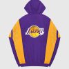 Nba STARTER | Jacke Der Heimmannschaft Der Los Angeles Lakers Mit Halbem Reisverschluss Lakerpurple